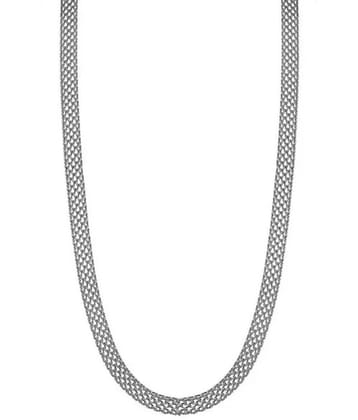 Thrillz Silver Plated Stainless Steel Chain ( Pack of 1 ) - None