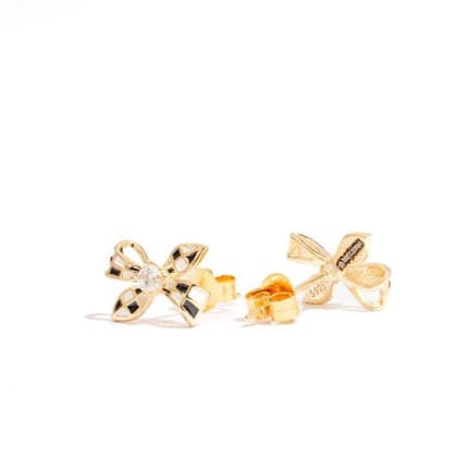 Georgia Studs | 925 Silver Earrings for Women-Gold