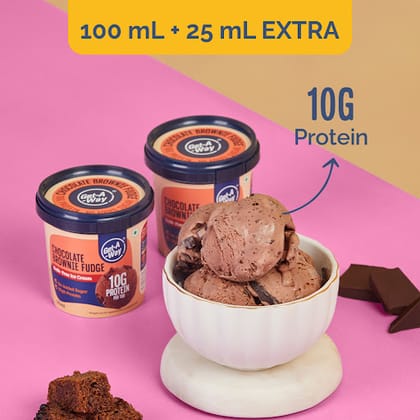 [125 Ml] Chocolate Brownie Fudge Ice Cream