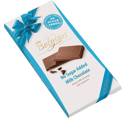 The Belgian No Sugar Added Milk Chocolate, 100 gm