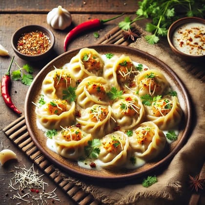 Chicken Malai Momos