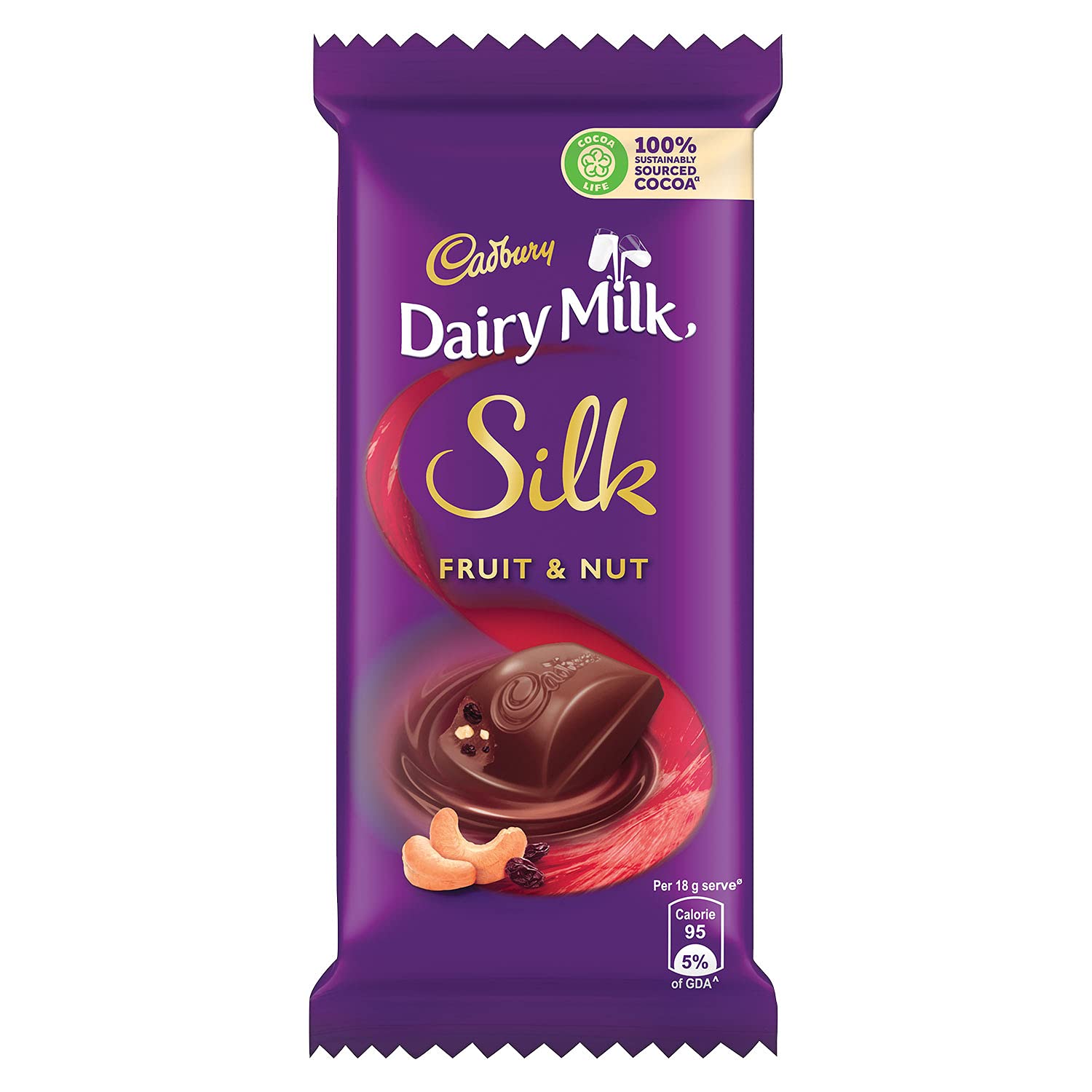 Cadbury Dairy Milk Silk Fruit & Nut Chocolate Bar, 55 G