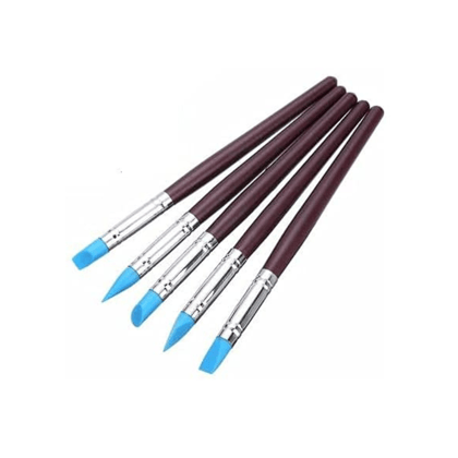 Silicone Rubber Nib Paint Brush Pens 3mm Tip Clay Sculpting Tools