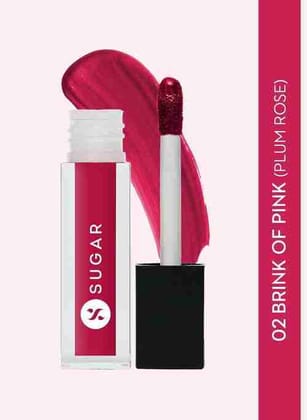 Smudge Me Not Liquid Mini Lipstick - 02 Brink of Pink (Plum Rose)