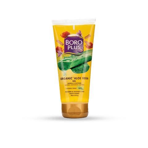 Boro Plus Aloe Vera Gel Haldi Chandan Kesar, 150 ml Tube