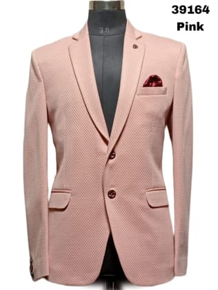 BALAJI CREATION Pink Mens 1Pcs Blazer XL