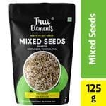 True Elements Roasted Mixed Seeds  Pumpkin Sunflower Flax Rich In Protein  Fibre 125 G