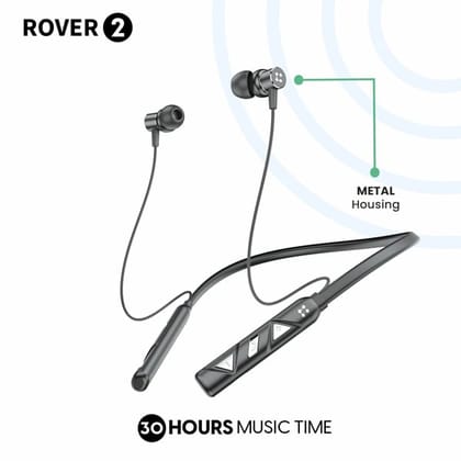 LYNE Rover 2 Neckband 30 Hours Music Time-LYNE Rover 2 Neckband 30 Hours Music Time - Blue