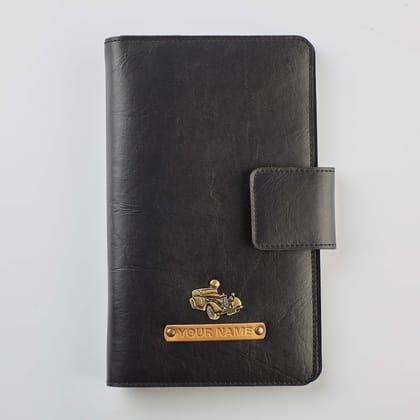 PERSONALISED FAMILY PASSPORT COVER-Black