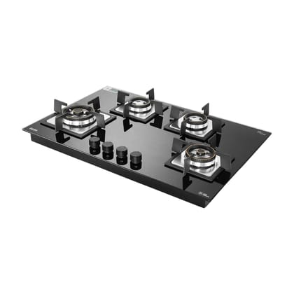 Glen 77 cm 4 Burner Hob BH 1074 SQ HT DB 2TR 77