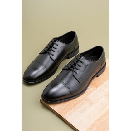 RedTape Men's Black Derby Shoes