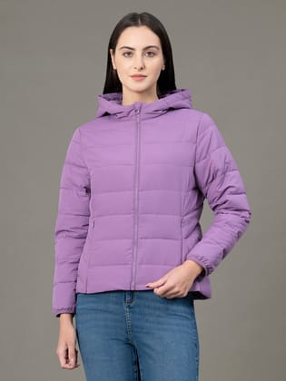 RedTape Hooded Jacket for Women | Padded & Water Resistant Finish | Enhanced Comfort