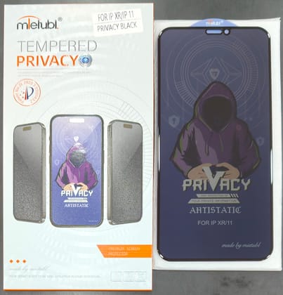 MIETUBL OG PRIVACY GLASS ANTI STATIC 
BEST QUALITY SIGNAL PACKING 
IPHONE XR/11