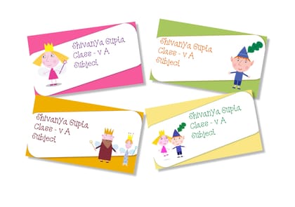 Book Labels - Ben & Holly-12