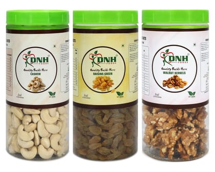 DRY FRUITS COMBO 750 GRAM  PACK  250G X 3 PC