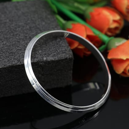 Punjabi sikh uisex kada,925 sterling silver handmade solid kada bracelet bangle for unisex, solid silver personalized jewelry nsk791