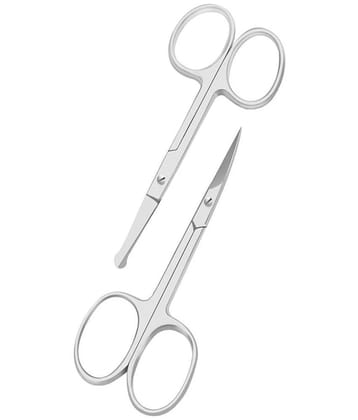 Curved and Rounded Facial Nose Ear Hair Scissor