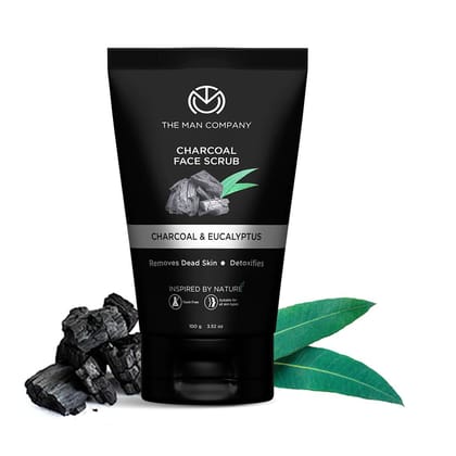 Charcoal Face Scrub | Charcoal & Eucalyptus 100gm Face Scrub at