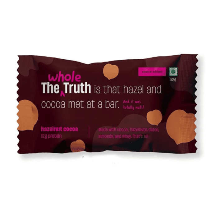 The Whole Truth - Hazelnut Cocoa Protein Bar with 12g Protein