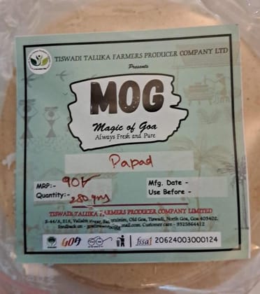 Magic of Goa Gavti Papad - 250g