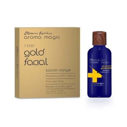 Gold Facial Kit with Good Sleep Curative oil Combo-All Skin