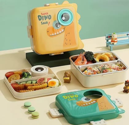 Super Dinosaur lunch Box-Green