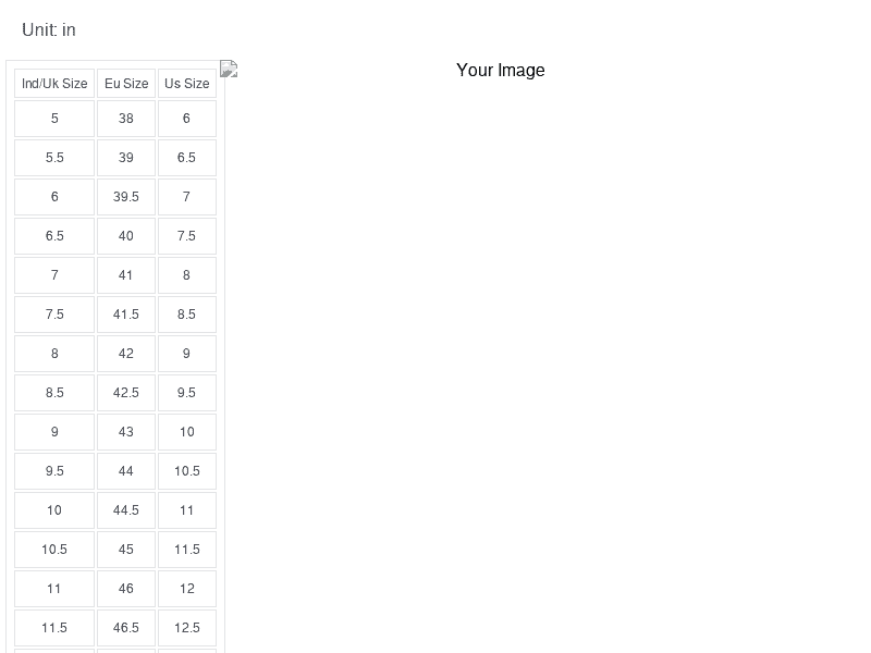 Size Guide