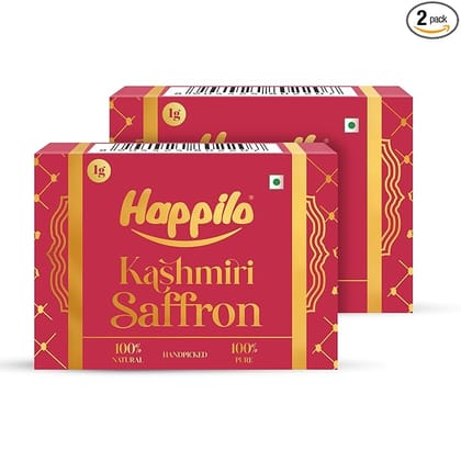 Happilo Premium Kashmiri Saffron 1g (Pack of 2)