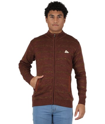 Monte Carlo - Brown Woollen Blend Mens Pullover Sweater ( Pack of 1 ) - None