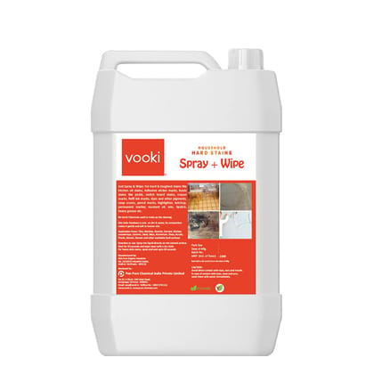 Vooki Hard Stains Cleaner, Wipe for Toughest House Hold Stains - 5L