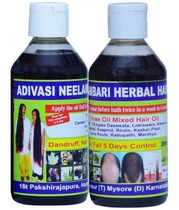 ADIVASI NEELAMBARI Hair Growth Bhringraj Oil 250 ml ( Pack of 2 )