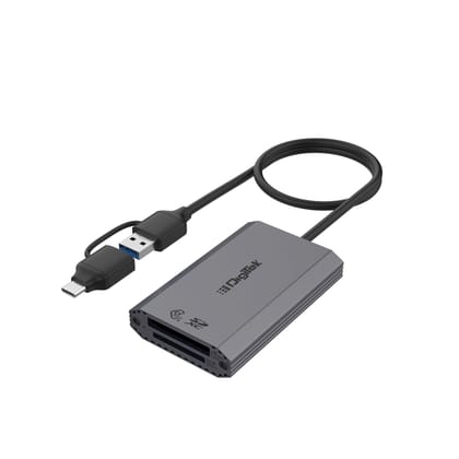 Digitek DCR-102 CFB 2-in-2 CF Express Type B & SDXC, USB 3.2 Card Reader