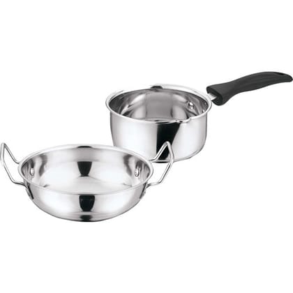 KE KITCHEN PRIDE SET OF KADAI & SAUCE PAN