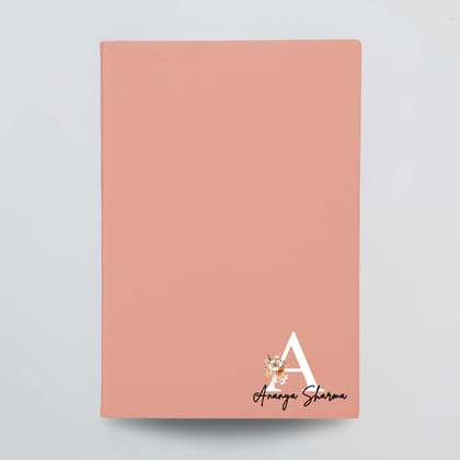 PERSONALISED JOURNAL (MONOGRAM)-Peach