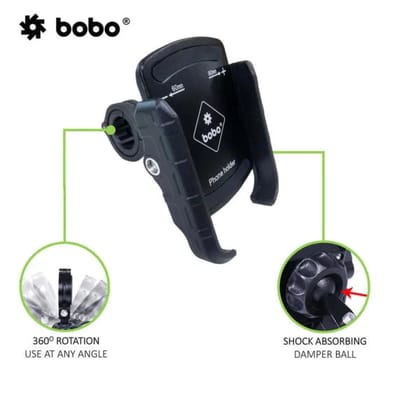 BOBO BM4 Jaw-Grip Bike  Cycle Phone Holder Motorcycle Mobile Mount-ORANGE