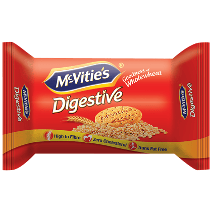 Mcvities Digestive High Fibre Biscuits - Goodness Of Wholewheat, 100 g Pouch