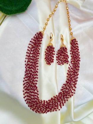 Layered beads Necklace 4068