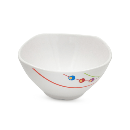 SUPERWARE | Pure Melamine | Bowl Set - Dippin Dotes 4" | 6 Nos. | Stain Free, Glazed Finish