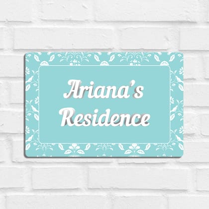 Eclat Name Plate - Standard-Aqua