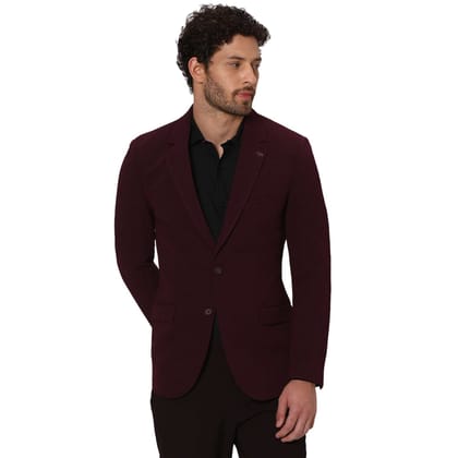 Maroon Slim Fit Blazer