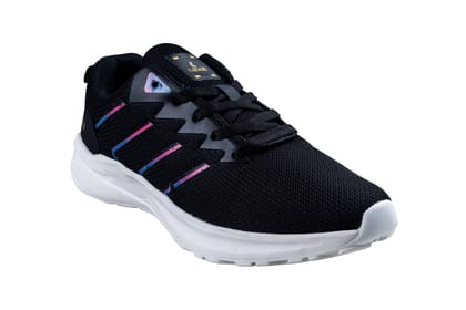 Lexa Ladies Black Sports Shoe-Black / 4