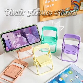 Portable,Foldable Chair Mobile Stand/Cell Phone Stand/Phone Holder for All The Smartphone (Pack of 4)