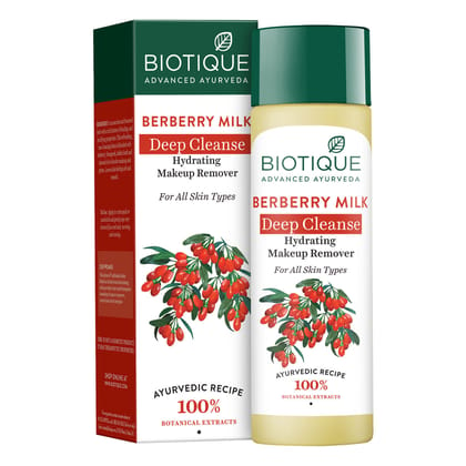 Biotique Berberry Milk Deep Cleanse Hydrating Makeup Remover (120ml)-120ml