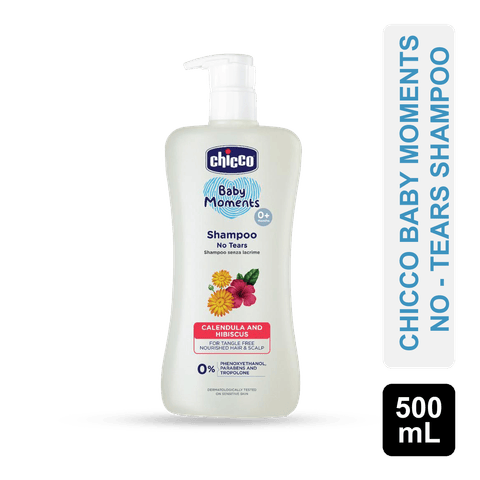 Chicco Baby Moments No - Tears Shampoo, 500 ml Bottle