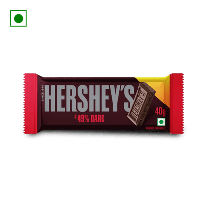 Hershey Dark Chocolate Bar, 40 gm Pouch