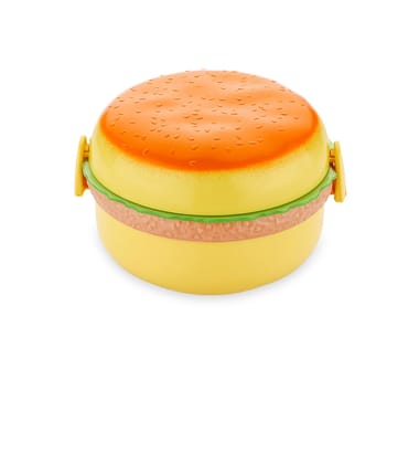 Lunch Box for Kids | Unique Burger Lunch Box For Kids | Use For Fruits & Namkins