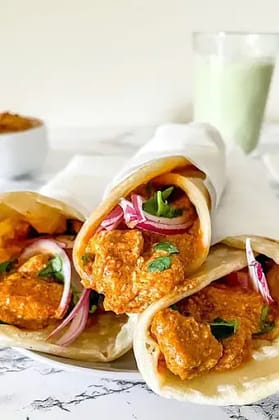 Soya Achari Roll