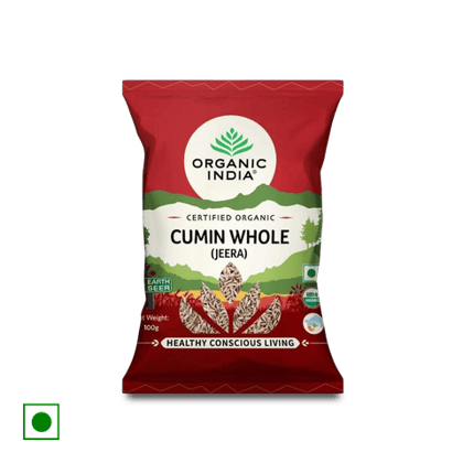 ORGANIC INDIA Cumin Whole(Jeera), 100 gm Pouch