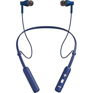 TecSox Tecband Blaze 200 Wireless Neckband40H Playback IPX 4  Boom Bass Blue Bluetooth Headset (Blue, In the Ear)