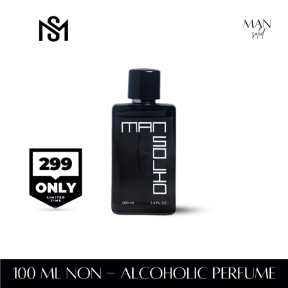 Man-Solid Black Official | 100 ML | An Aquatic and Fresh Citrus Blend | Non Alcoholic